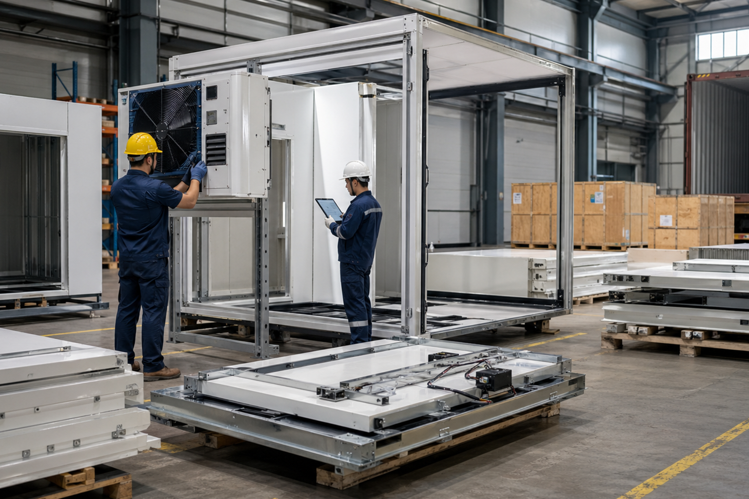 clinical supply chain using refrigerated truck